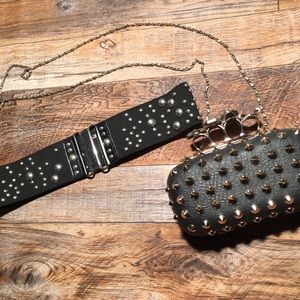 Betsey Johnson Studded Belt Sz.S